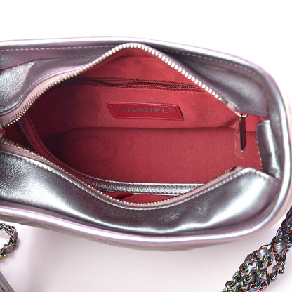 Chanel Iridescent Lambskin Calfskin Quilted Small Gabrielle Hobo Light Purple 5 of 10