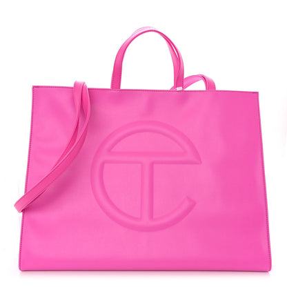 Telfar Vegan Leather Large Shopping Bag Azalea 1 of 11