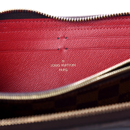 Louis Vuitton Damier Ebene Clemence Wallet Cherry 6 of 8