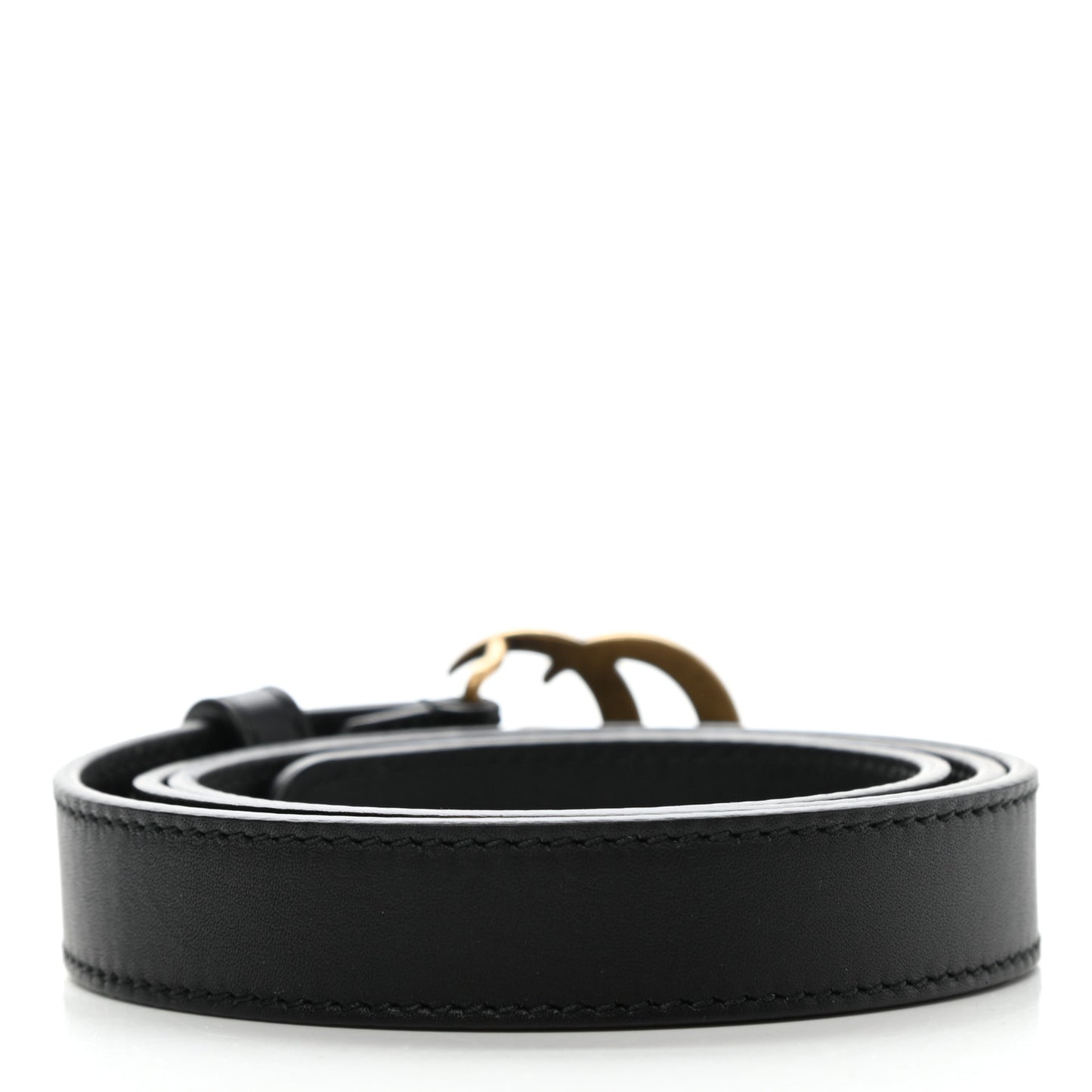 Calfskin Double G 20mm Belt 75 30 Black