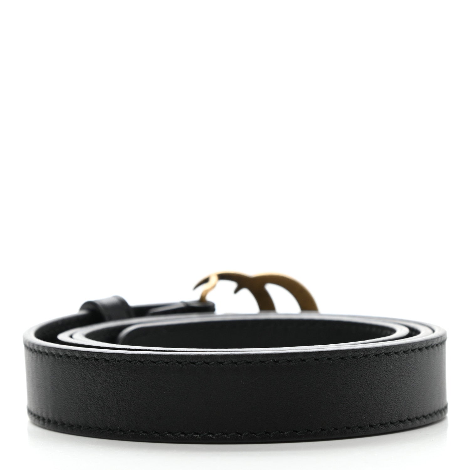 Gucci Calfskin Double G 20mm Belt 75 30 Black 2 of 5