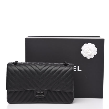 Chanel Sheepskin Chevron Quilted 2.55 Reissue 226 Flap So Black 14 of 14