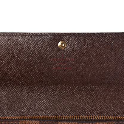 Louis Vuitton Damier Ebene Sarah Wallet 9 of 12