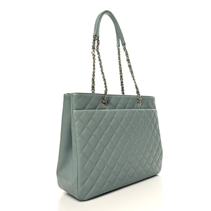 Chanel Caviar Quilted Large Classic Shopping Tote Grey 3 of 10