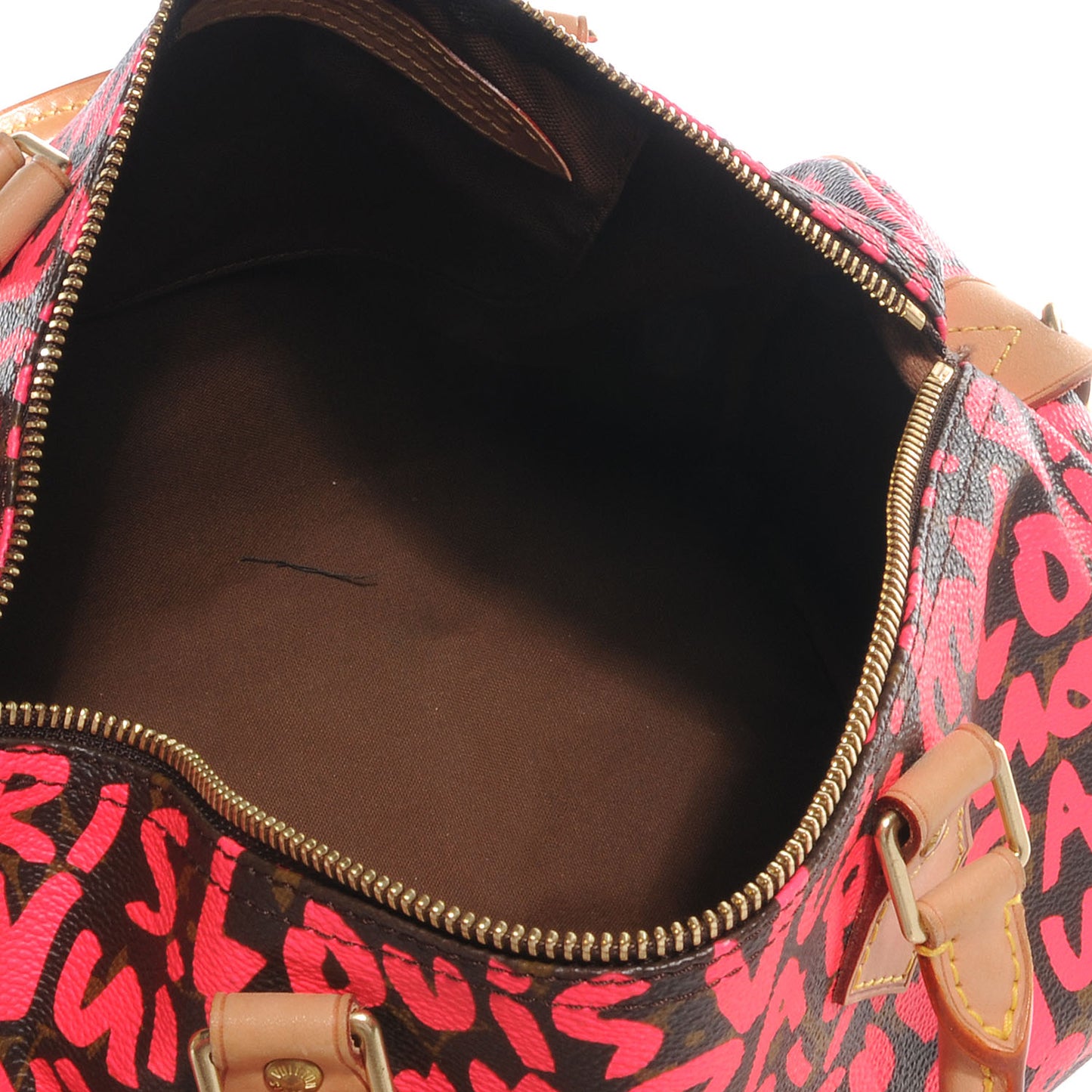 Monogram Graffiti Speedy 30 Fuchsia