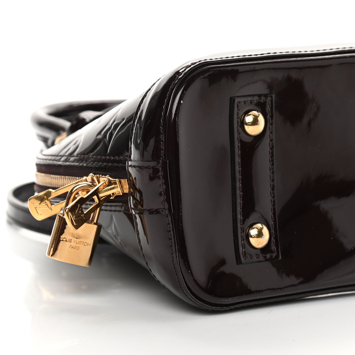 Louis Vuitton Vernis Alma BB Amarante 9 of 13