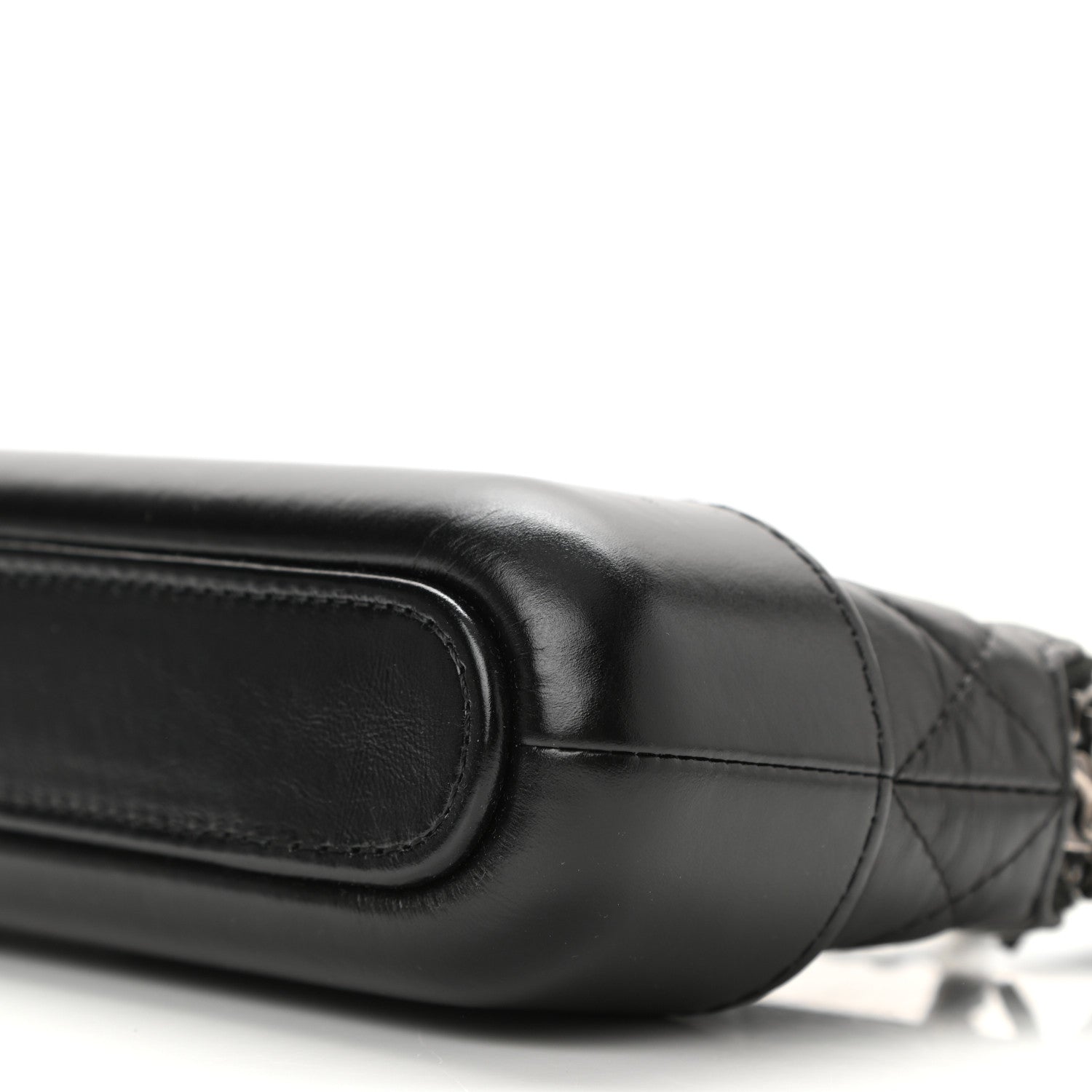 Chanel Aged Calfskin Quilted Small Gabrielle Clutch With Chain Black 11 of 11