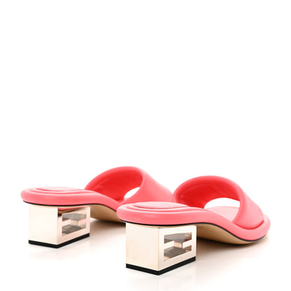 Fendi Nappa Baguette 60mm Slide Sandals 38 Kissed 4 of 8