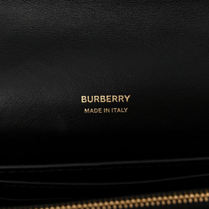 Burberry Cashmere Hackberry Check Note Medium Crossbody Bag Brown 6 of 9
