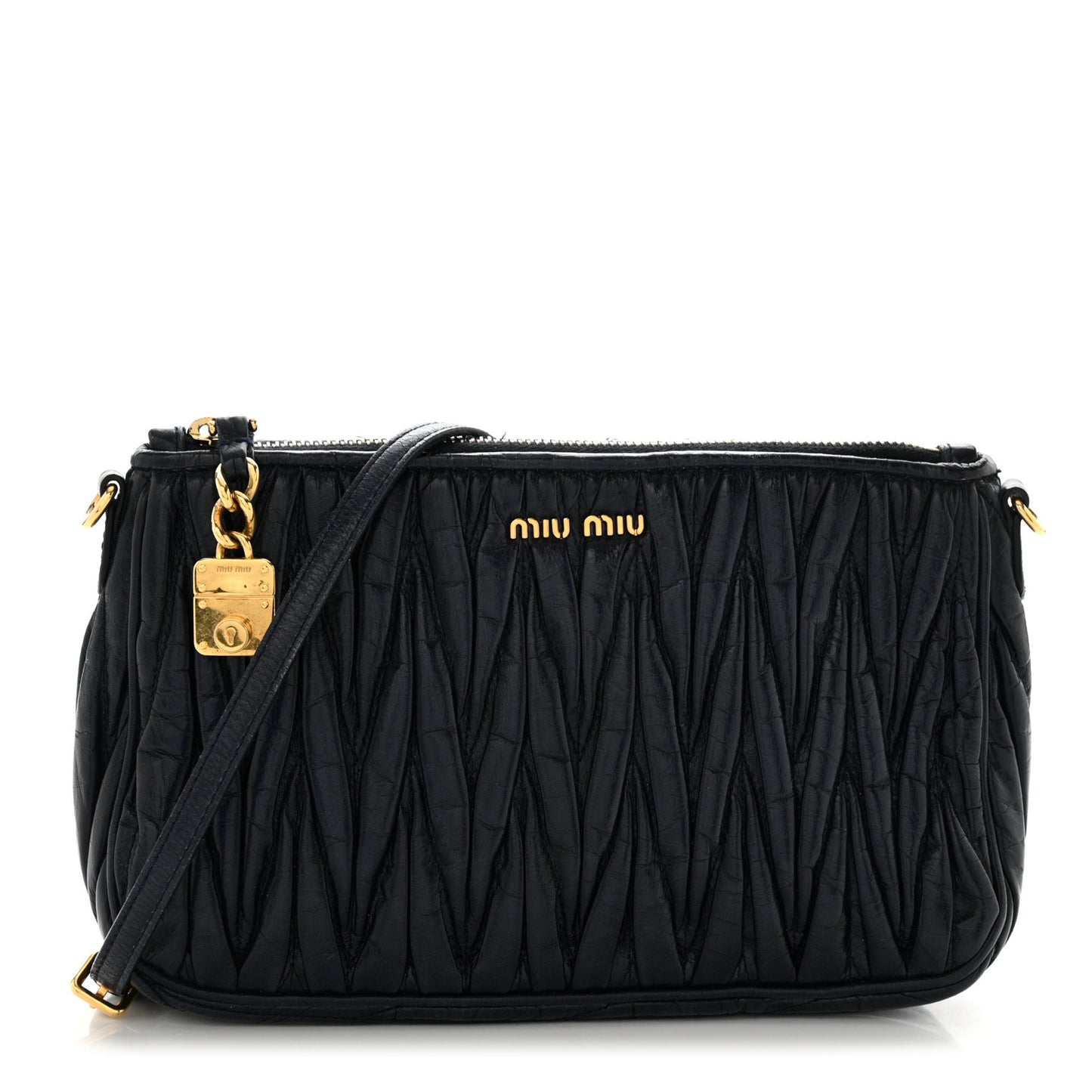 Nappa Matelasse Lux Shoulder Bag Bleuette
