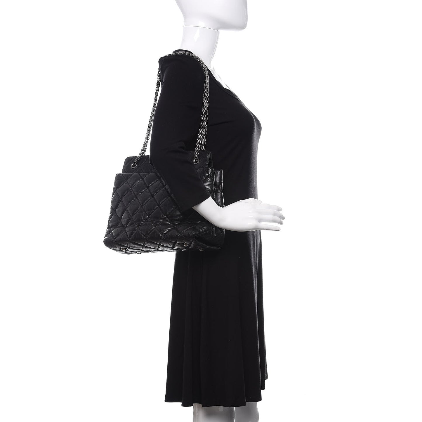 Aged Calfskin Reissue 2.55 Tote Black