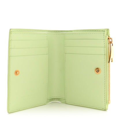 Bottega Veneta Nappa Intrecciato Small Bi-Fold Zip Wallet Fennel 5 of 12