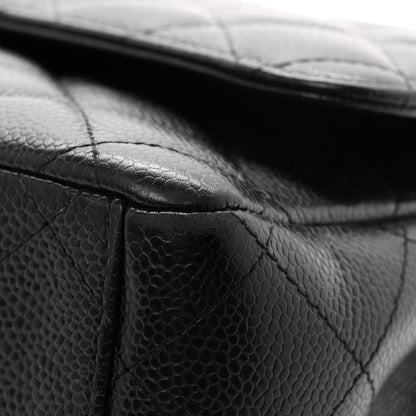 Chanel Caviar Quilted Maxi Double Flap Black 11 of 12