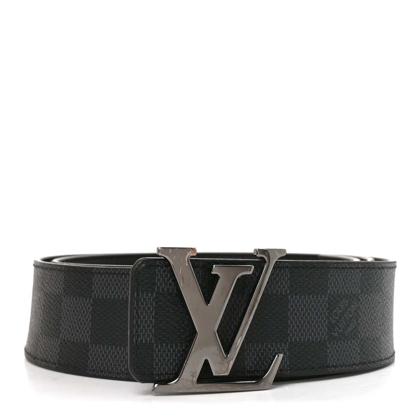 Damier Graphite 40mm LV Initiales Belt 95 38