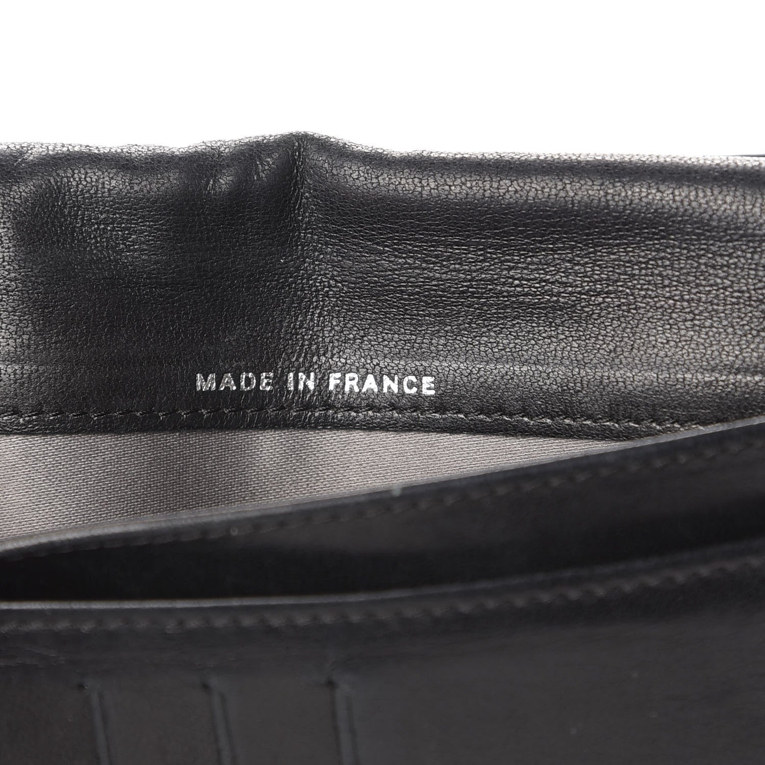 Chanel Lambskin Camellia Embossed Yen Wallet Black 9 of 11