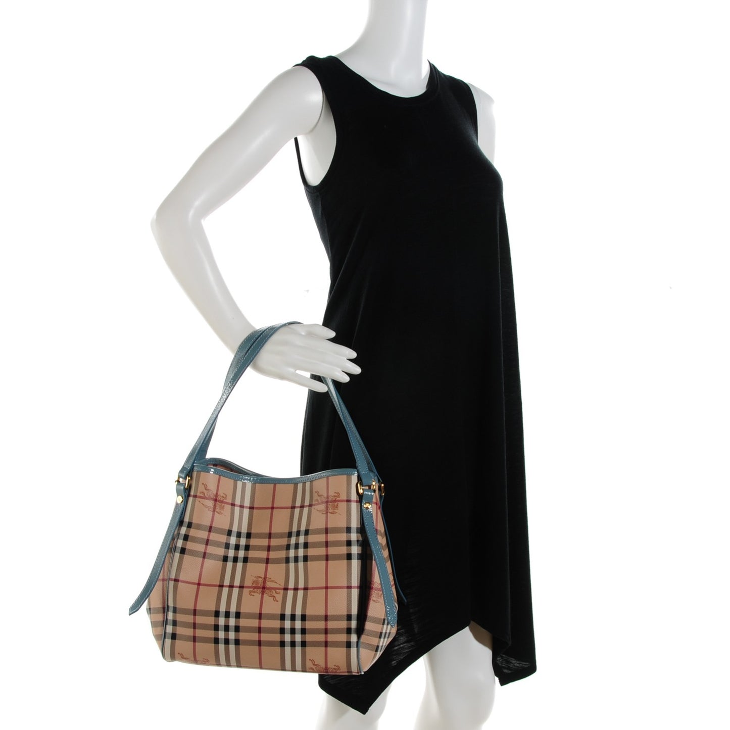 Haymarket Check Small Canterbury Tote Eucalyptus Grey