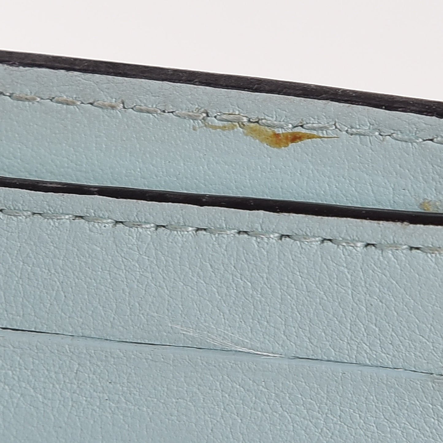 Smooth Calfskin Bi-Color Diorissimo Wallet Jaune Fluo
