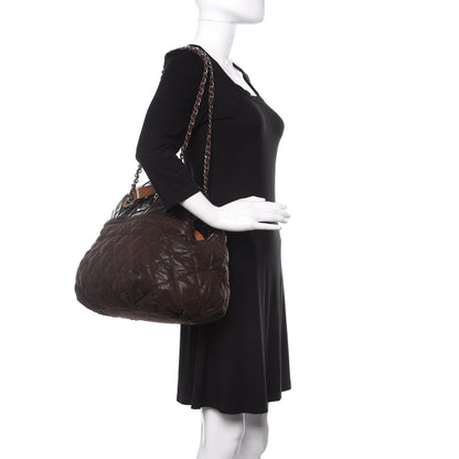 Chanel Iridescent Calfskin Quilted Large In The Mix Tote Brown 2 of 11