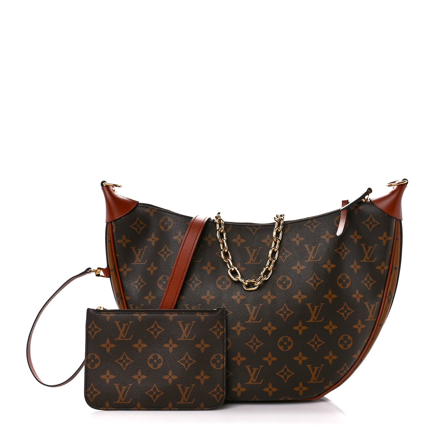 Reverse Monogram Loop Hobo