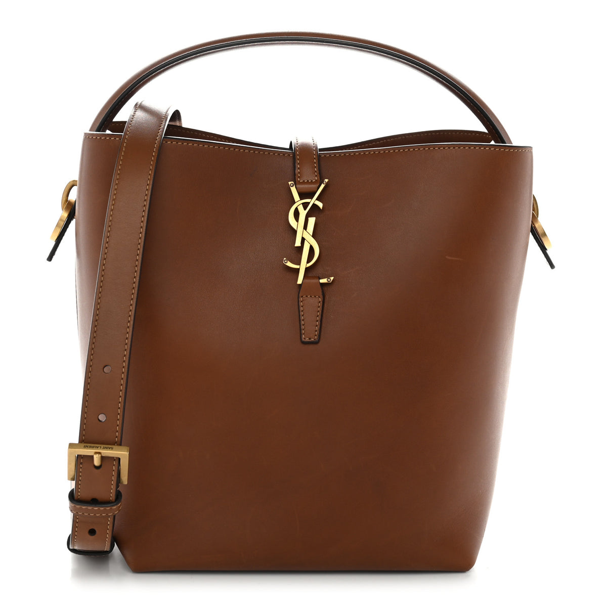 Saint Laurent Vegetable Le 37 Bucket Bag Brick 1 of 12
