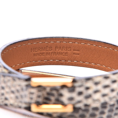 Hermes Lizard Rivale Double Tour Bracelet T2 Ombre 4 of 6