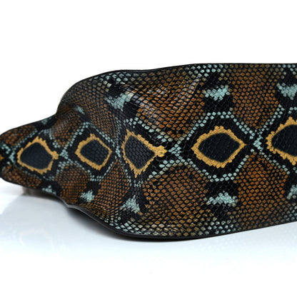 Chloe Snakeskin Calfskin Embossed Medium Marcie Satchel Multicolor 4 of 14