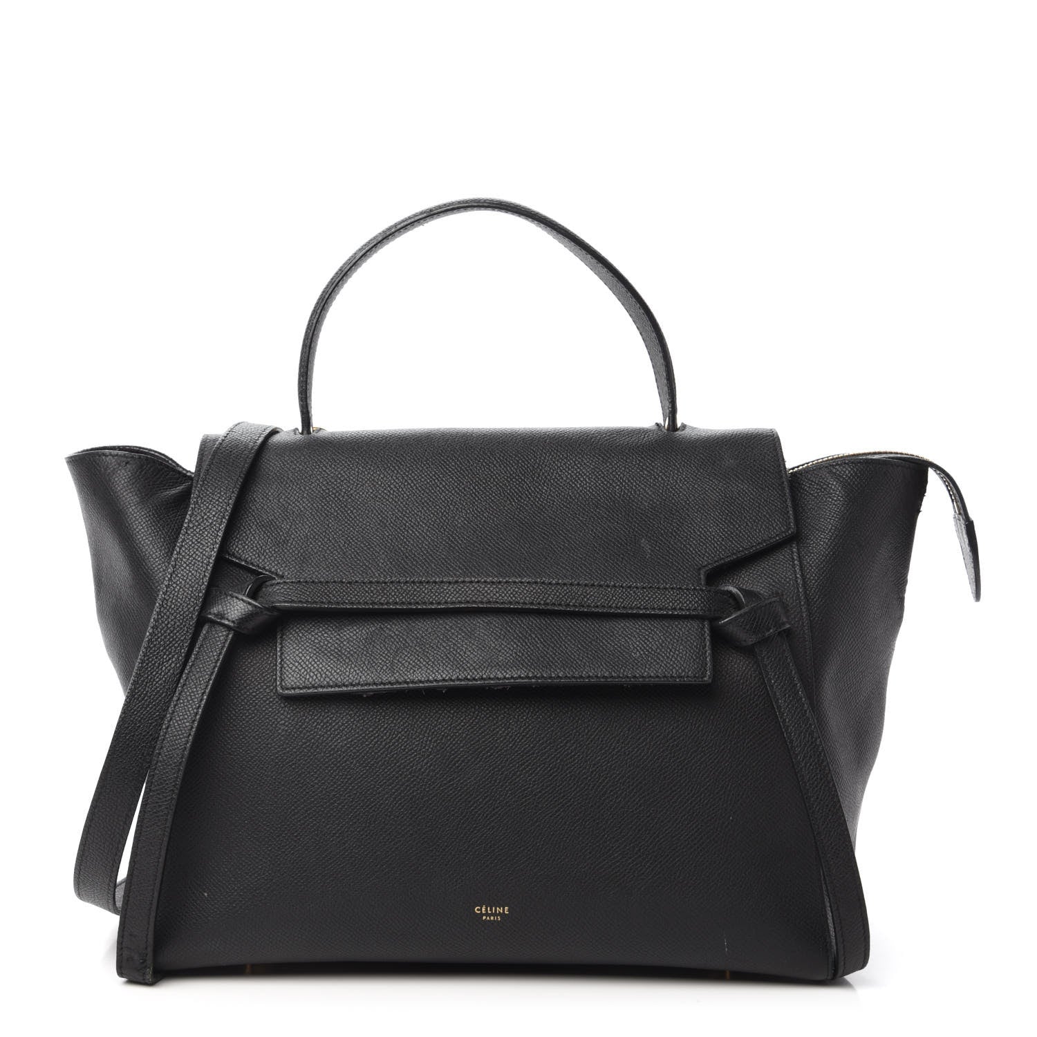 Celine Grained Calfskin Mini Belt Bag Black 1 of 10
