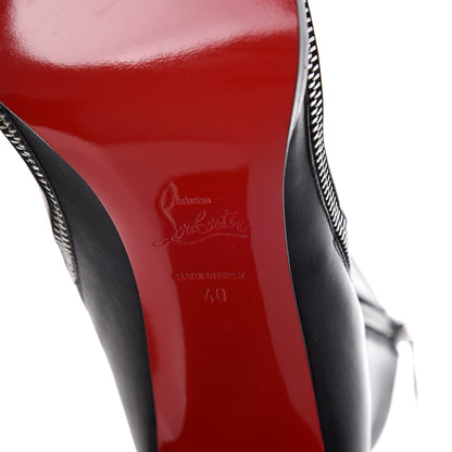 Christian Louboutin Calfskin Telezip 85 Ankle Bootie 40 Black 6 of 8