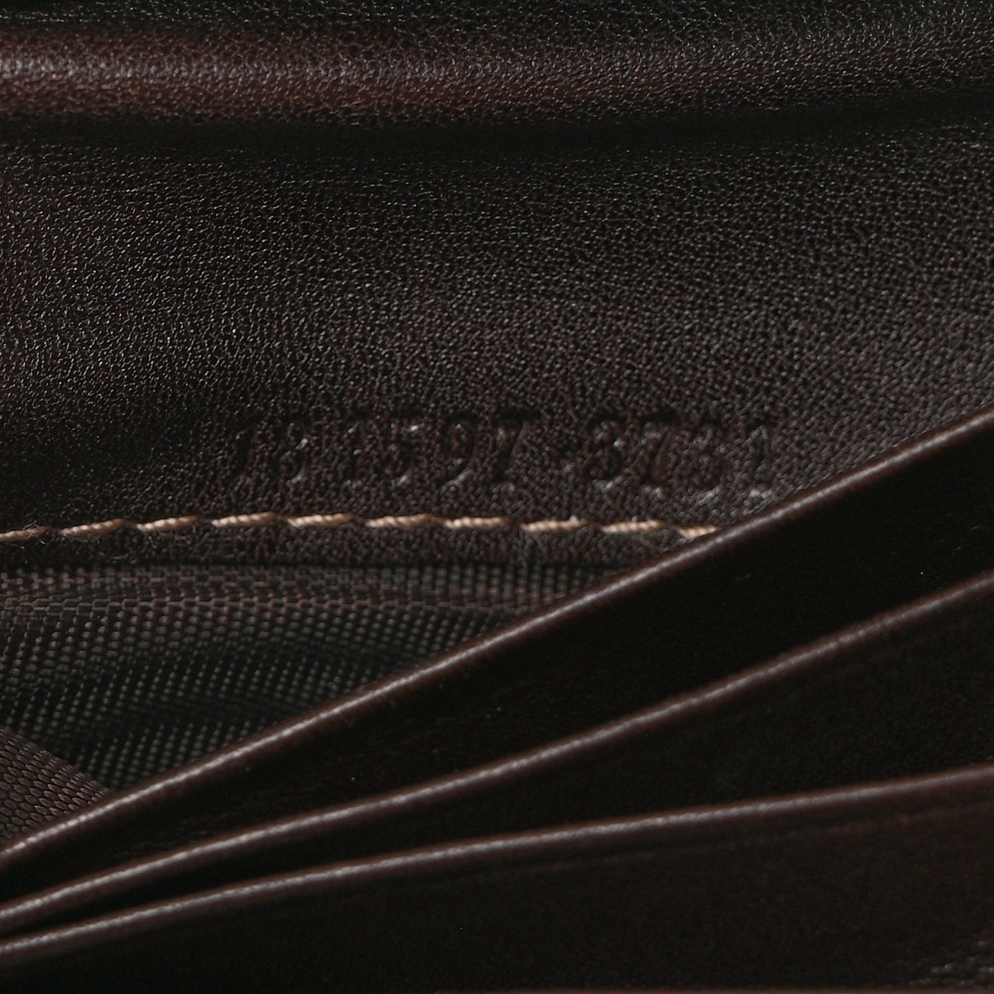 Monogram Britt Tri Fold Wallet Dark Brown