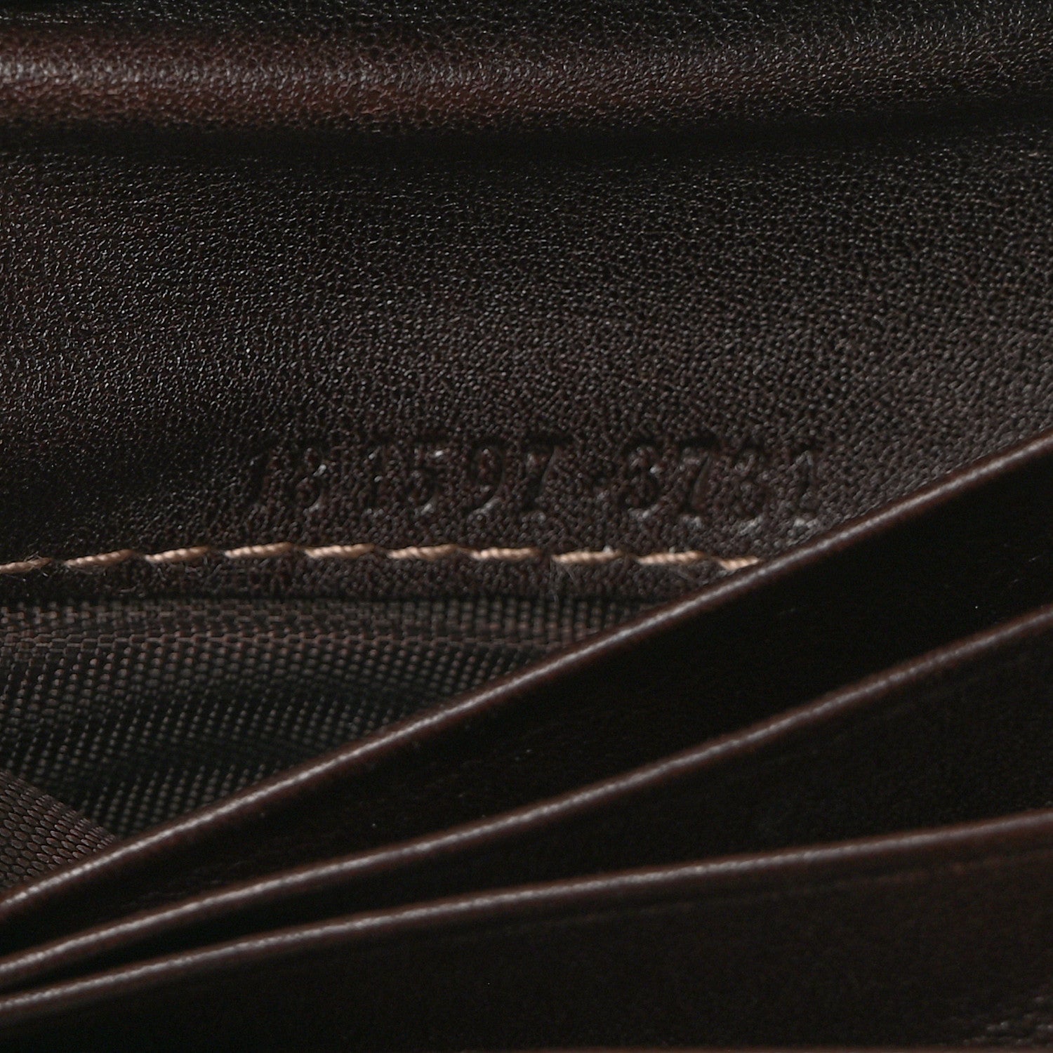 Gucci Monogram Britt Tri Fold Wallet Dark Brown 7 of 8