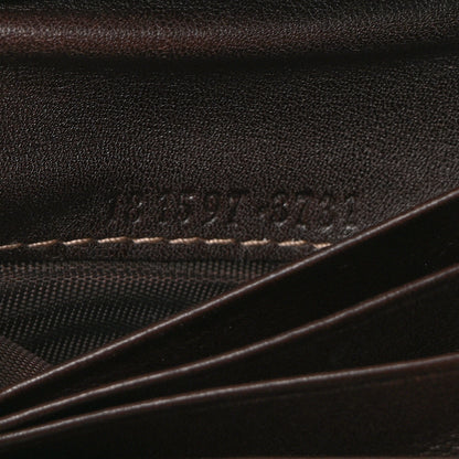 Gucci Monogram Britt Tri Fold Wallet Dark Brown 7 of 8