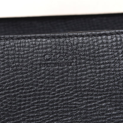 Chloe Grained Calfskin Lambskin Bi-Color Drew Shoulder Bag Black Powder Beige 6 of 8