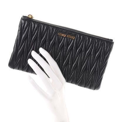 Miu Miu Nappa Matelasse Lux Pouch Nero Black 2 of 9