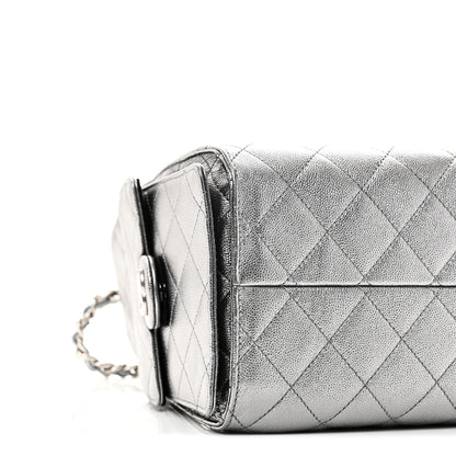 Chanel Metallic Caviar Quilted Small Chanel 25 Handbag Anthracite 9 of 10