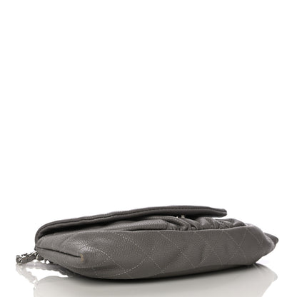 Chanel Caviar Half Moon Wallet On Chain WOC Grey 4 of 16