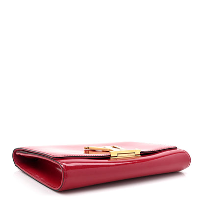 Louis Vuitton Patent Louise Clutch Rose Indien 3 of 12
