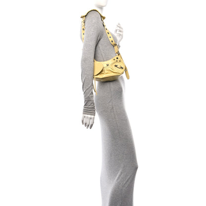 Balenciaga Agneau Arena Le Cagole Shoulder Bag XS Butter Yellow 2 of 11