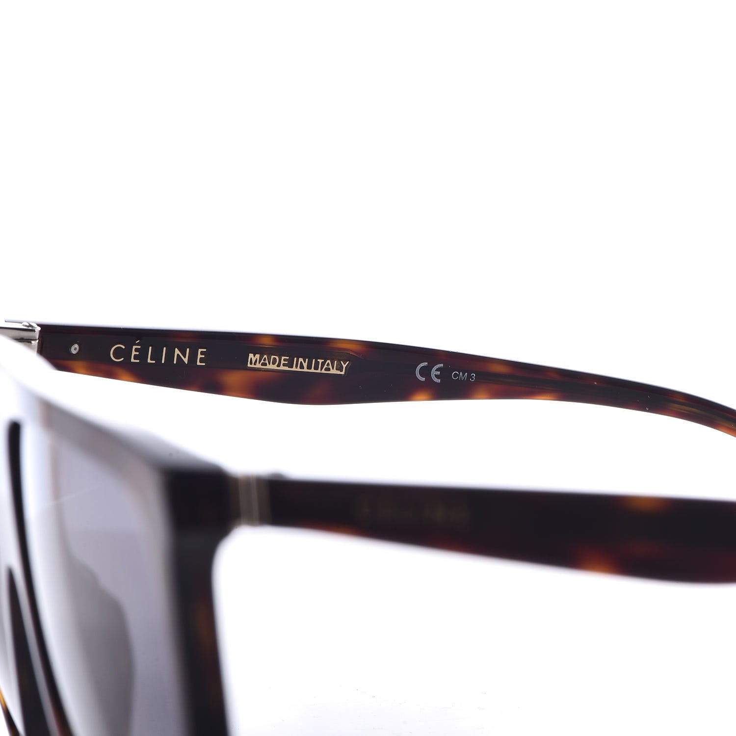 Celine Acetate Thin Shadow Sunglasses CL41435/S Tortoise 5 of 7