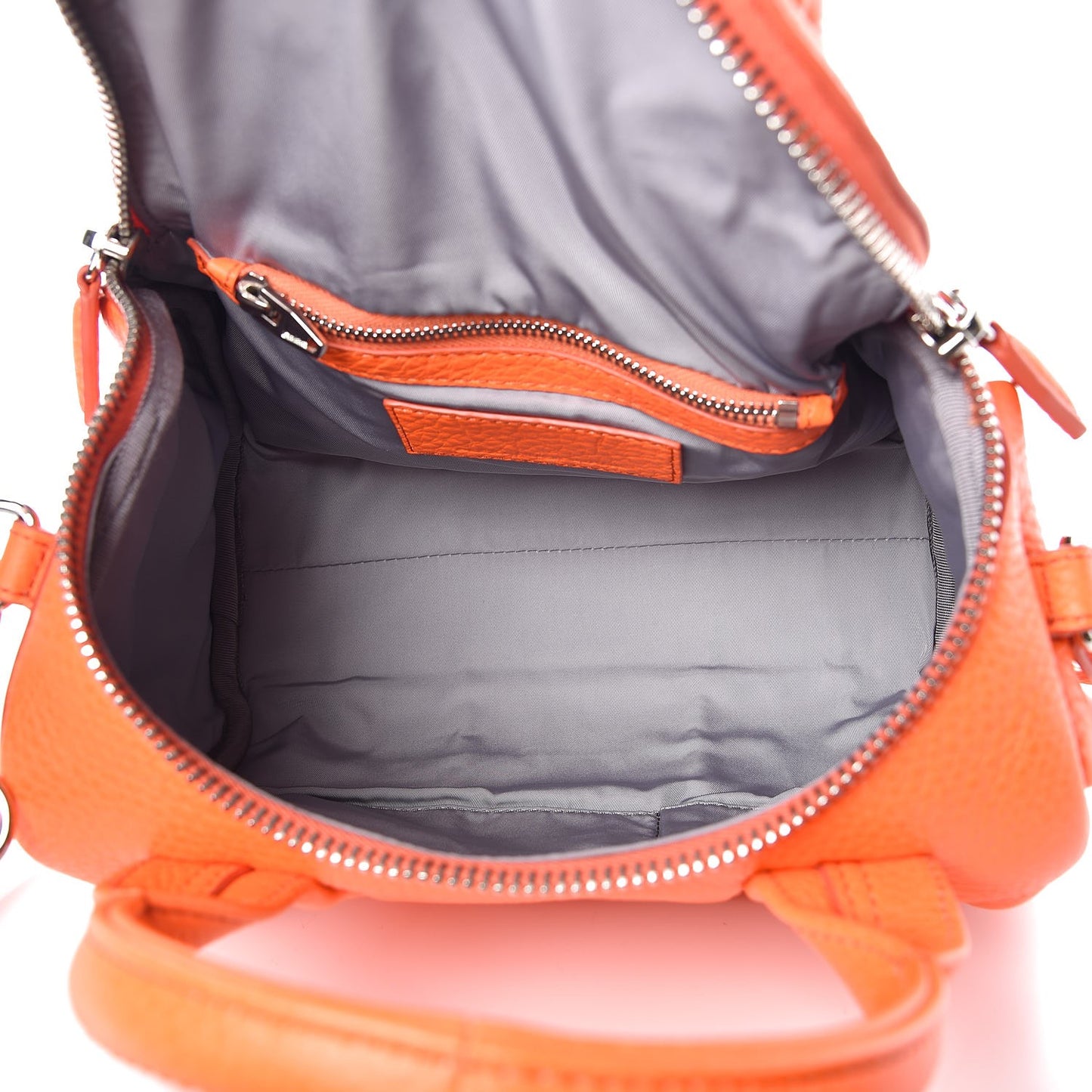 Pebbled Lambskin Rockie Flame Rhodium Hardware