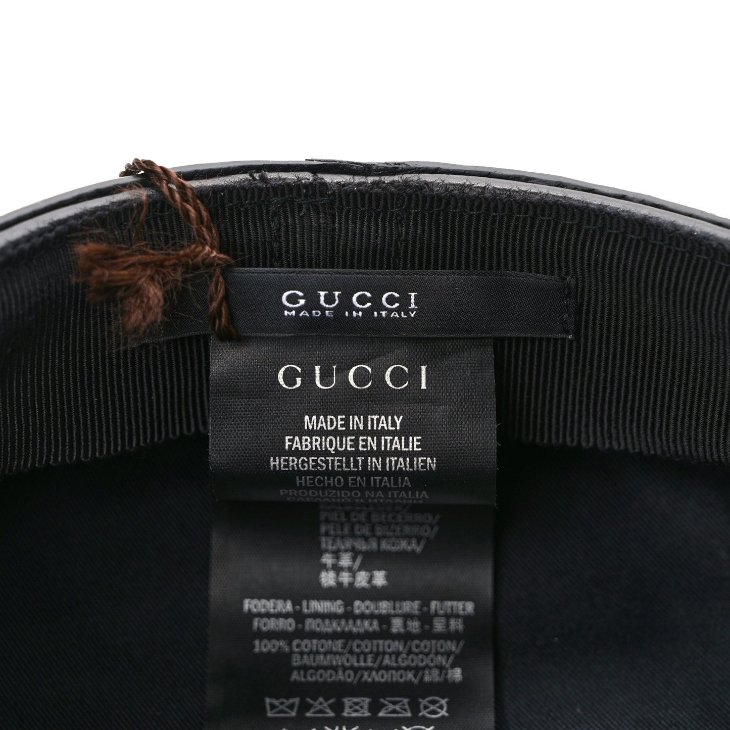 Calfskin Studded Cellarius Hat M Black