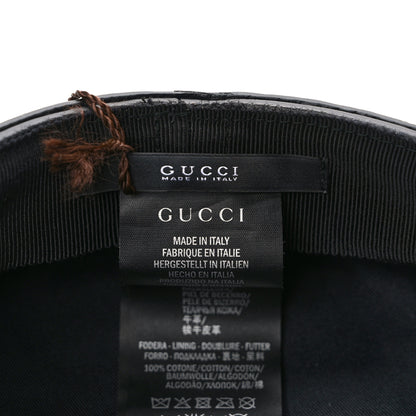 Gucci Calfskin Studded Cellarius Hat M Black 8 of 8