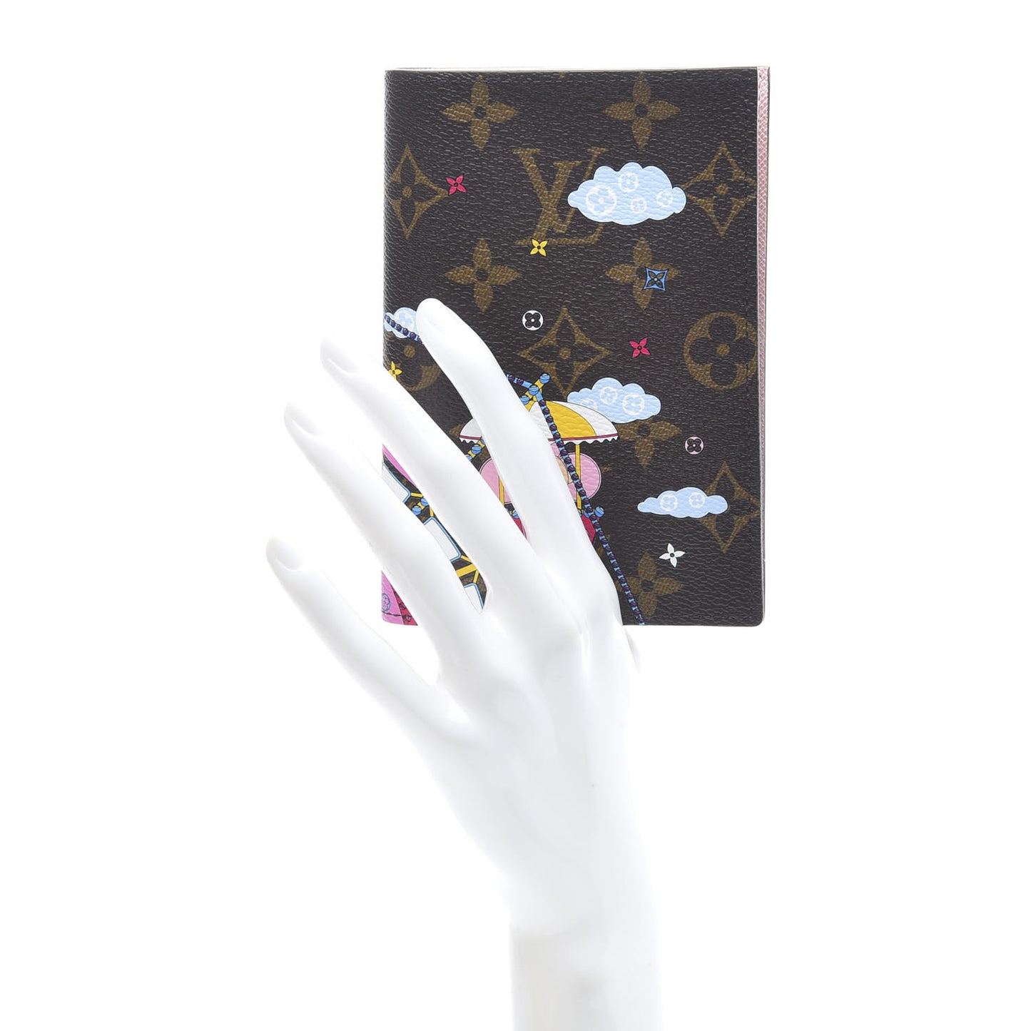 Monogram 2020 Christmas Animation Big Wheel Passport Cover Rose Ballerine