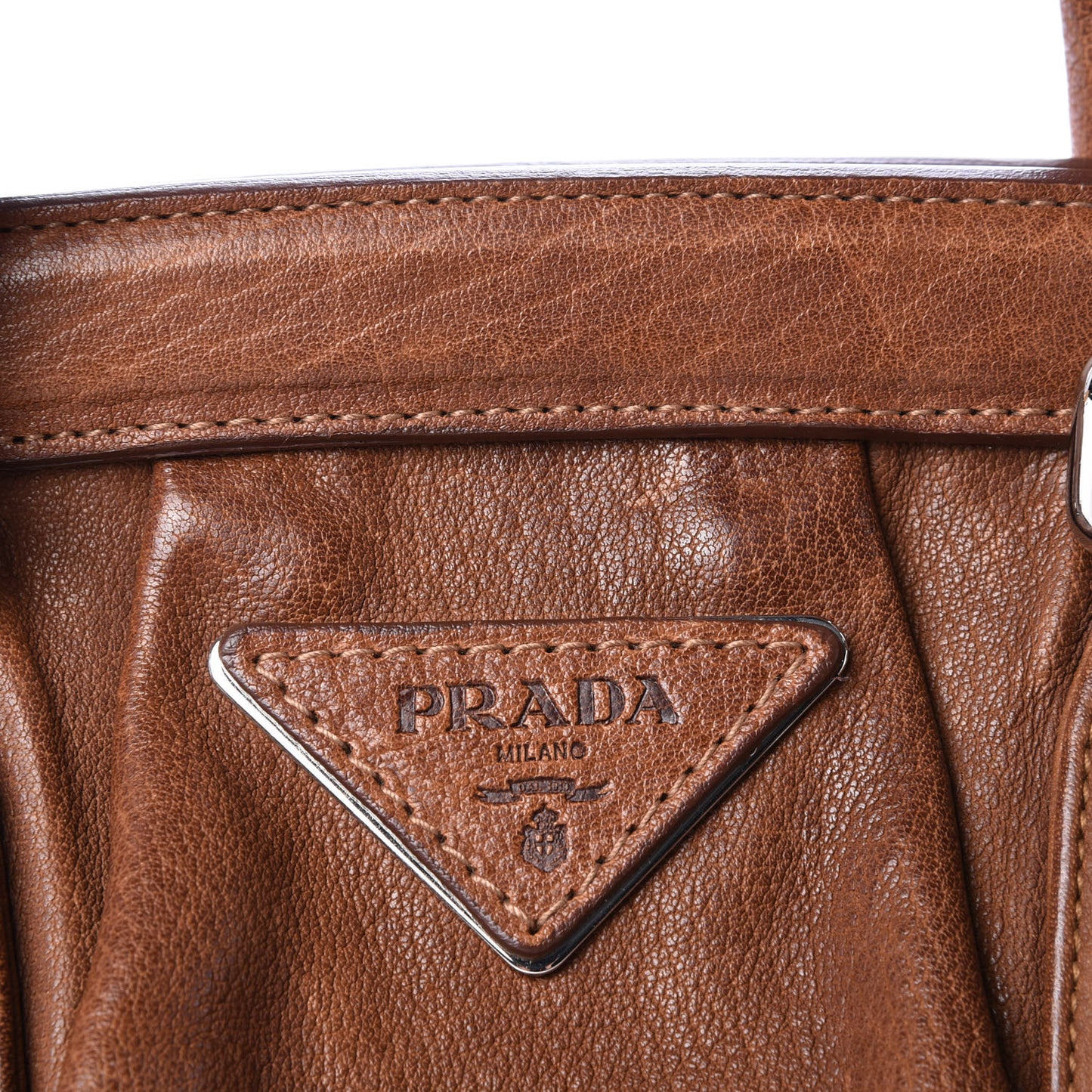 Washed Buffalo Frame Bag Brandy