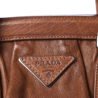 Prada Washed Buffalo Frame Bag Brandy 11 of 11