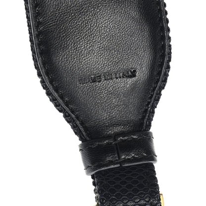 Christian Dior Lambskin Canvas Embroidered Floral Shoulder Strap Black Multicolor 4 of 4