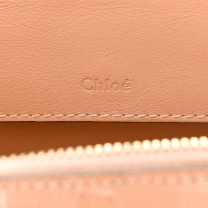 Chloe Calfskin Crocodile Embossed Mini C Vanity Bag Nut 7 of 12