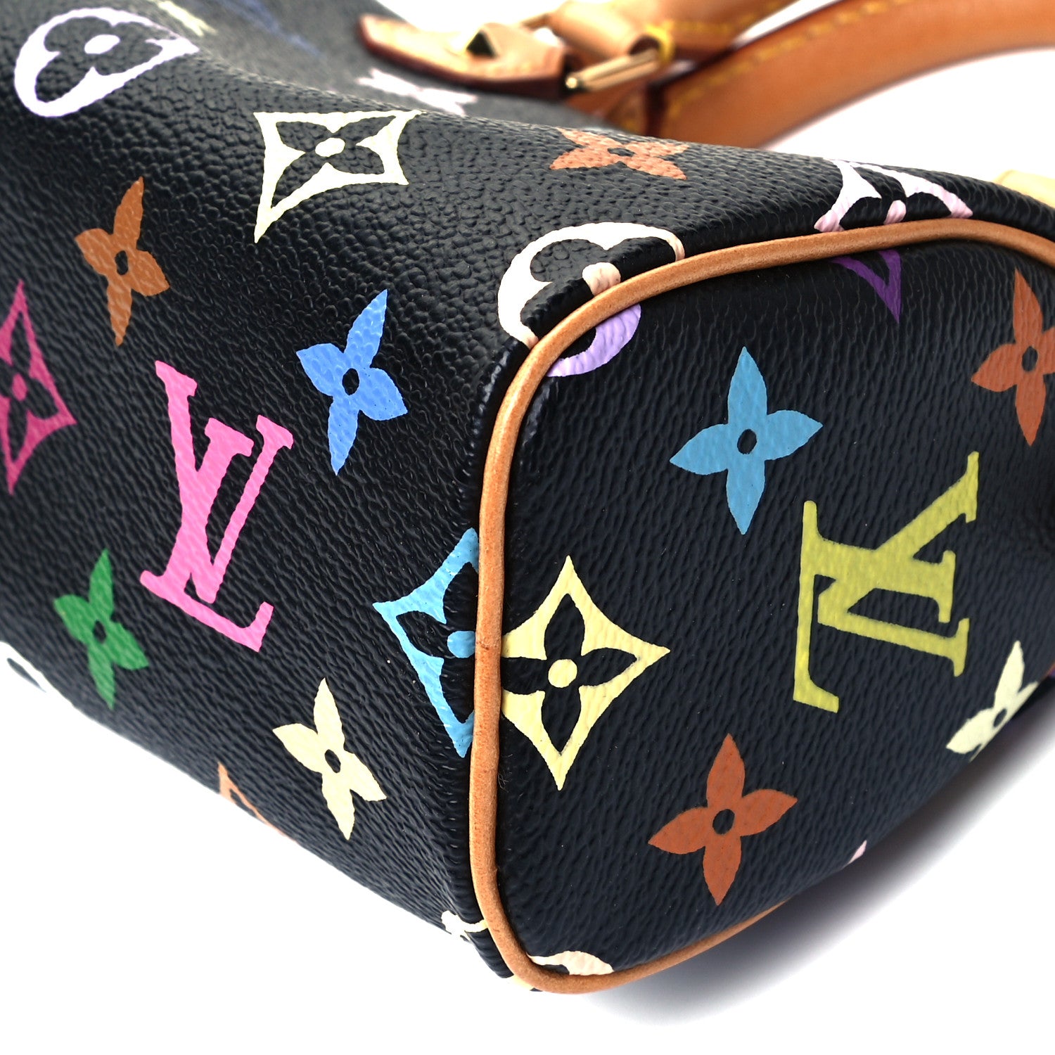 Louis Vuitton Monogram Multicolor Mini Sac HL Speedy Black 8 of 8