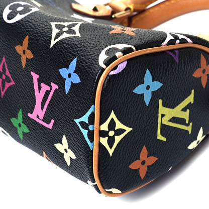 Louis Vuitton Monogram Multicolor Mini Sac HL Speedy Black 8 of 8