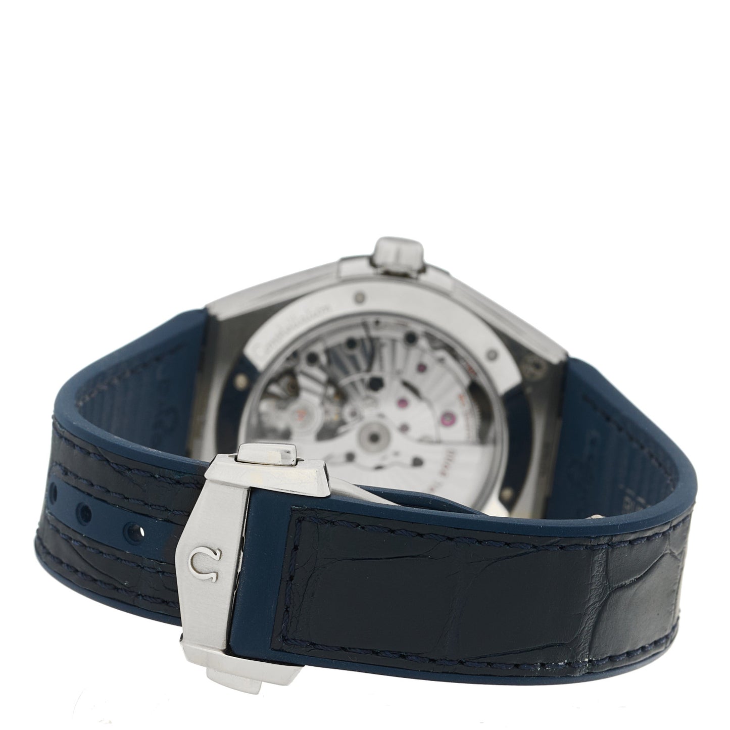 Stainless Steel Alligator 41mm Constellation Co-axial Master Chronometer Automatic Watch Blue 131.33.41.21.03.001