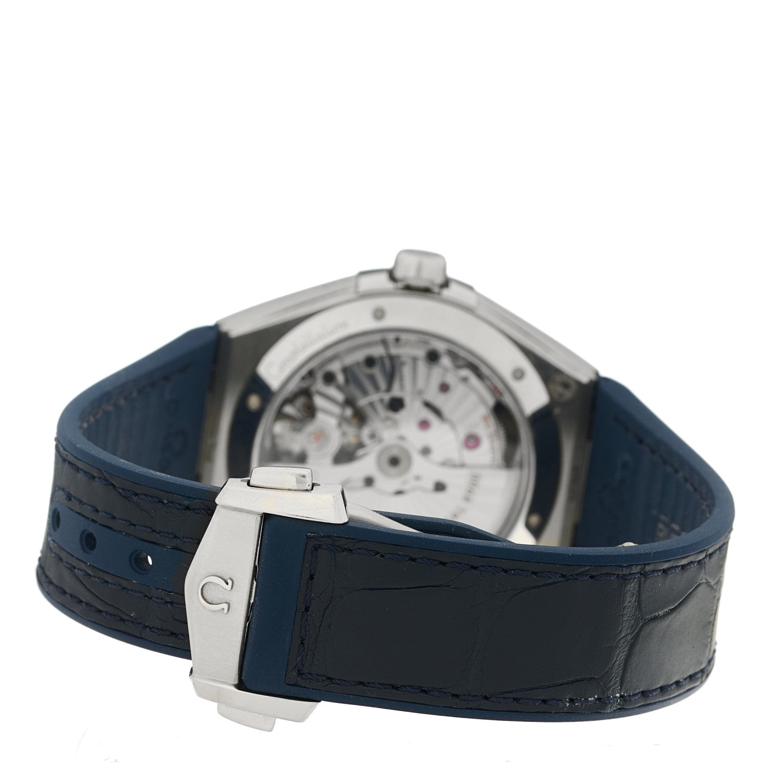 Omega Stainless Steel Alligator 41mm Constellation Co-axial Master Chronometer Automatic Watch Blue 131.33.41.21.03.001 3 of 5